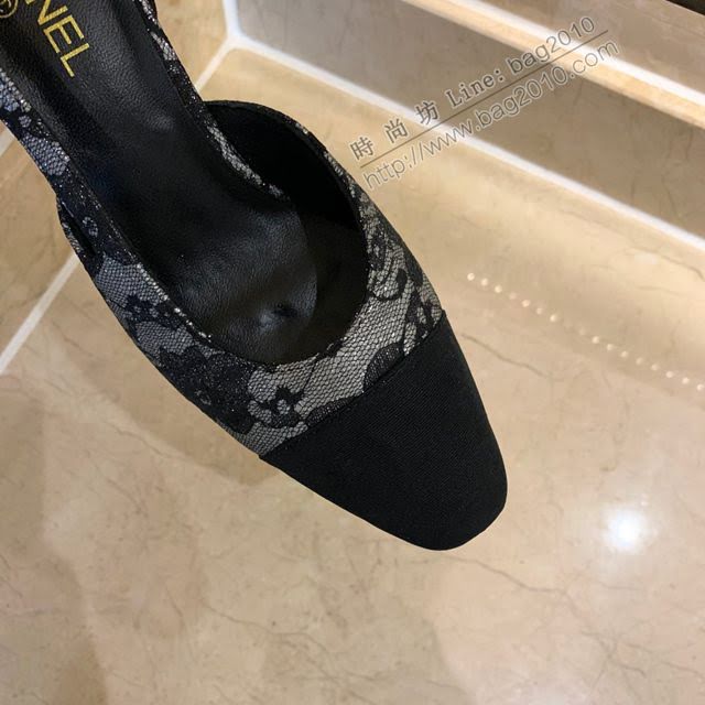 Chanel女鞋 香奈兒時尚經典涼鞋 Chanel中跟涼鞋  naq1096
